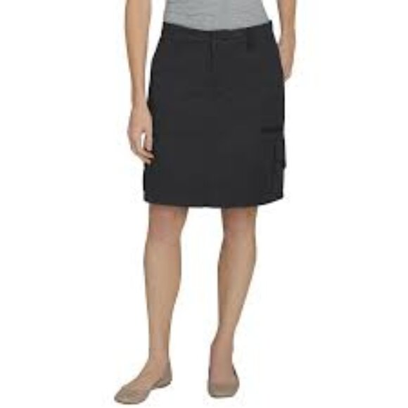 Dickies Women's Cargo Skirt Rinsed Black New With Tags Size 18 - Picture 1 of 3